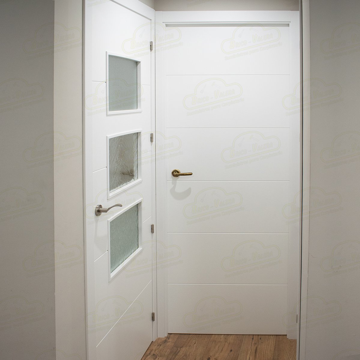 Puerta Corredera PVT7 de Interior Lacada Blanca