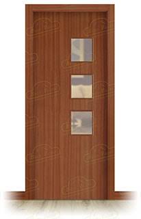 Puerta Maciza de Vaivén L1 BV3ZL Sapelly Moderna
