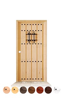 Puerta PC-04 de Exterior en Madera Maciza