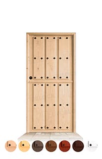 Puerta Partida PC-06 de Exterior en Madera Maciza