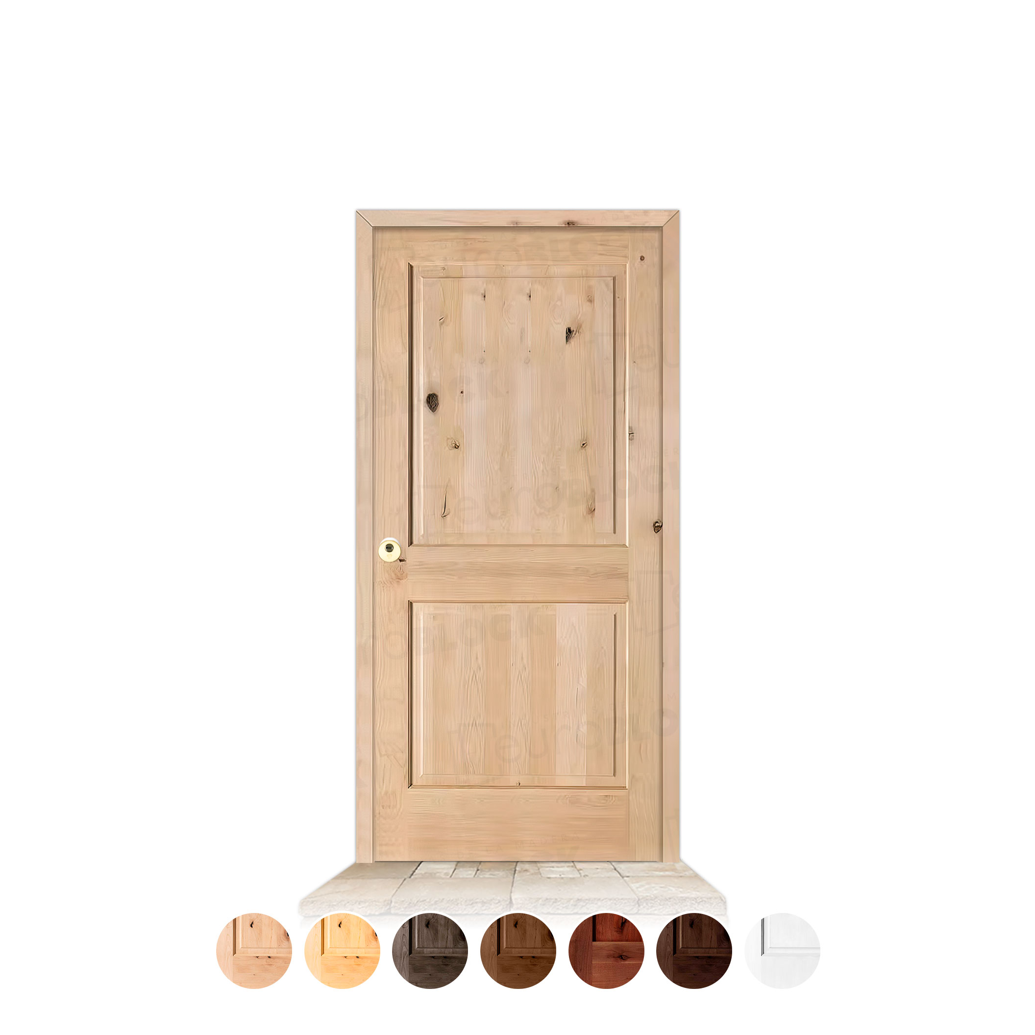 Puerta Serie 1100 de Exterior en Madera Maciza