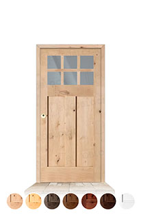 Puerta Serie 4100-V6 de Exterior en Madera Maciza