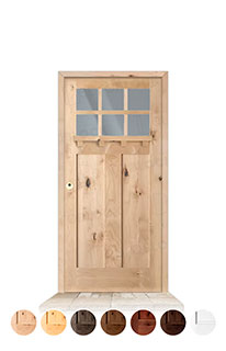 Puerta Serie 4100-T-V6 de Exterior en Madera Maciza