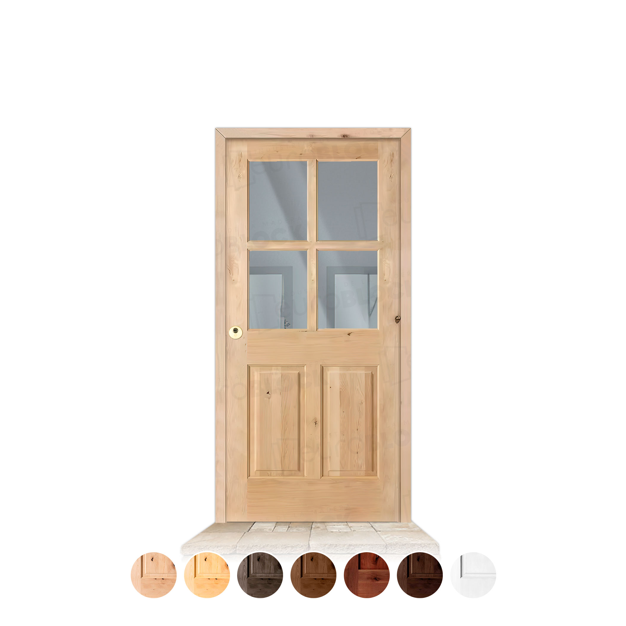 Puerta Serie 5100 de Exterior en Madera Maciza