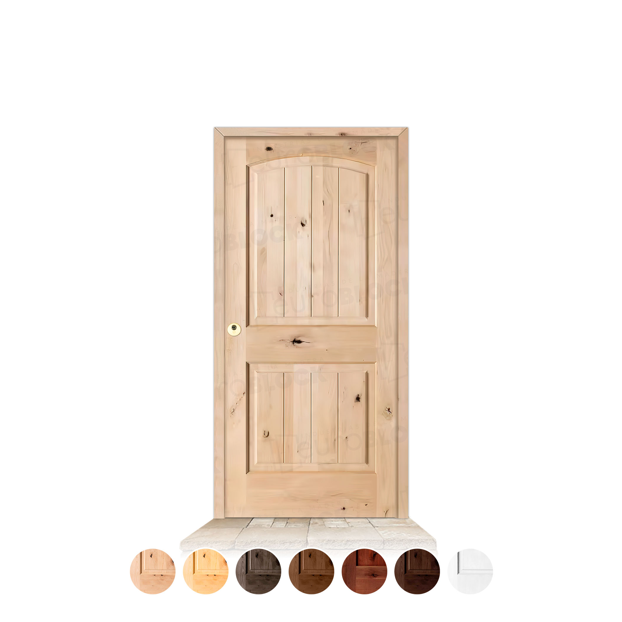 Puerta Serie 7100 de Exterior en Madera Maciza