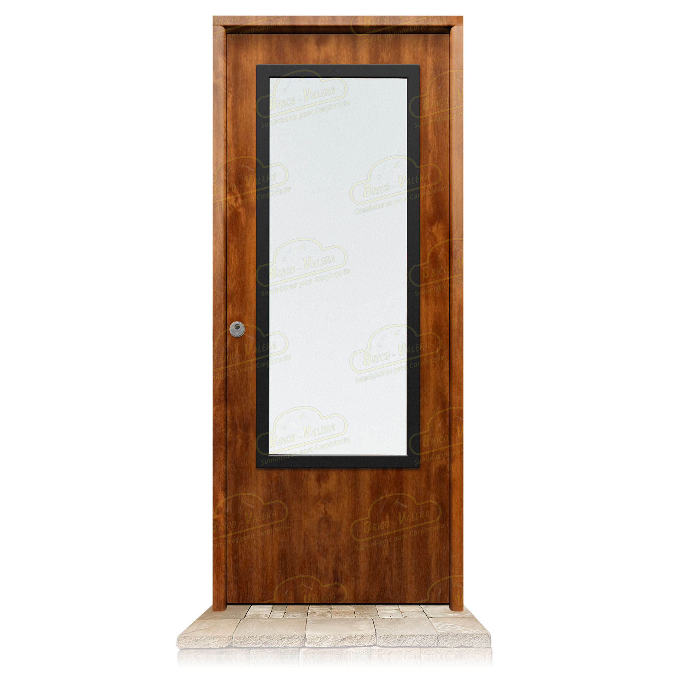Puerta Galvanizada 1110-CR Cristal Una Cara Embero Saga 100