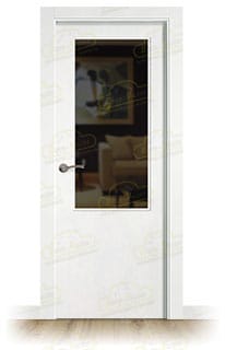 Puerta Melamina HL1 ZV1 Blanca de Interior en Block