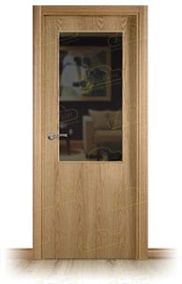 Puerta Melamina HL1 ZV1 Roble de Interior en Block