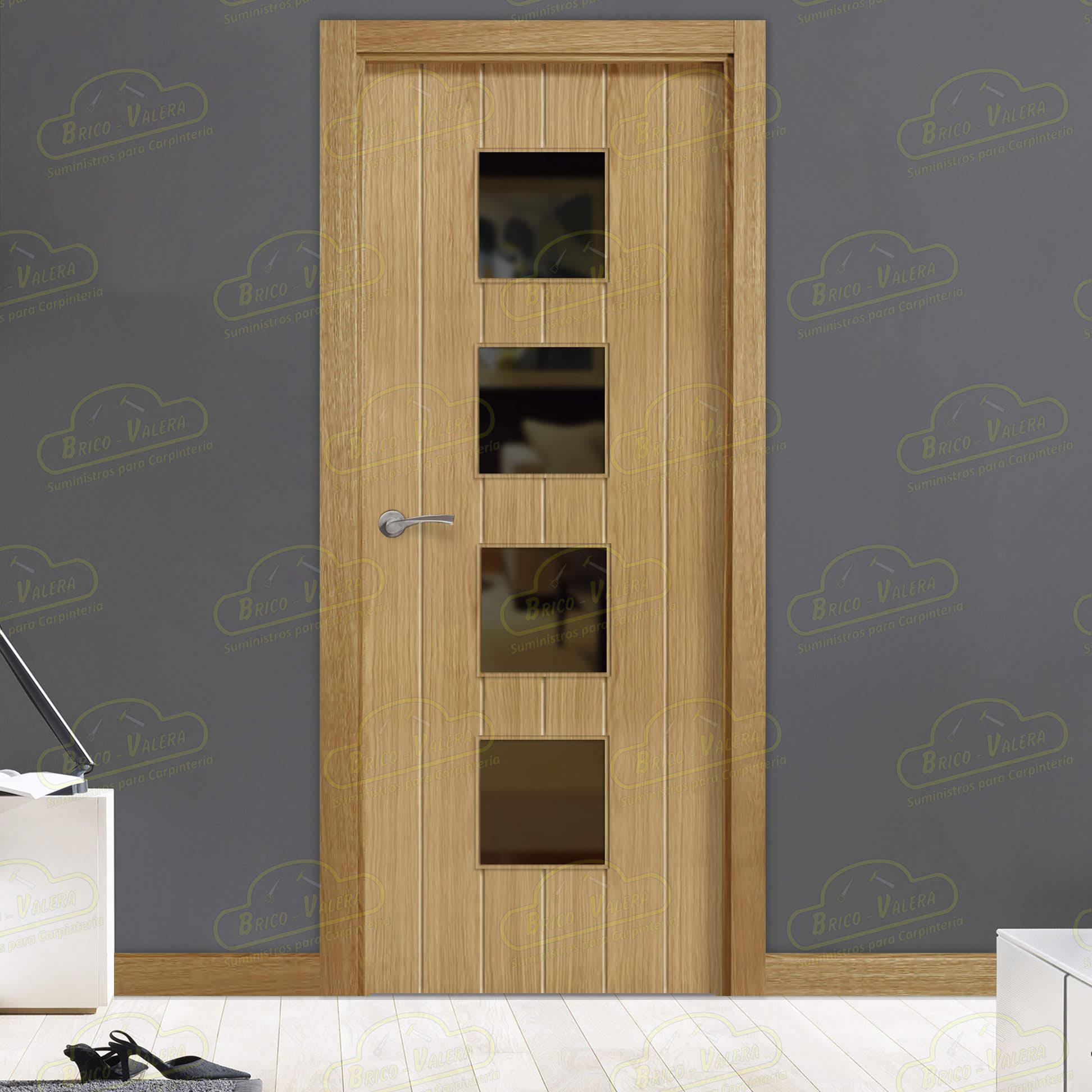 Puerta 8600 BV4 Roble de Interior Moderna