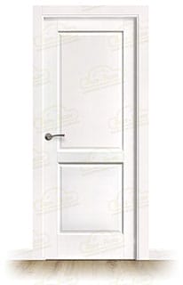 Puerta PM-1045-R Rústica de Interior de Madera Lacada en Blanco