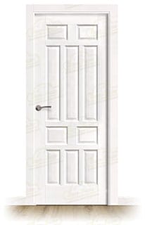 Puerta PM-890-R Rústica de Interior de Madera Lacada en Blanco