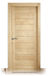 Puerta Romano Rústica de Interior de Madera en Crudo
