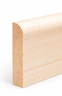 Paquete 10 Tiras de Rodapié Pino Macizo Mod. M1