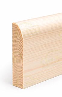 Paquete 10 Tiras de Rodapié Pino Macizo Mod. M3