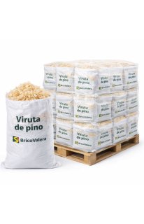 Palet Sacos Viruta Madera Pino Auténtica de Carpintero (100% Natural)